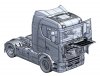 Italeri 3971 Scania S770 4x2 Normal Roof Grey Cab 1/24